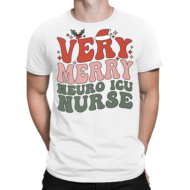 Merry Neuro Icu Nurse Christmas Neuro Icu Nursing Xmas Party Premium T T-shirt | Artistshot