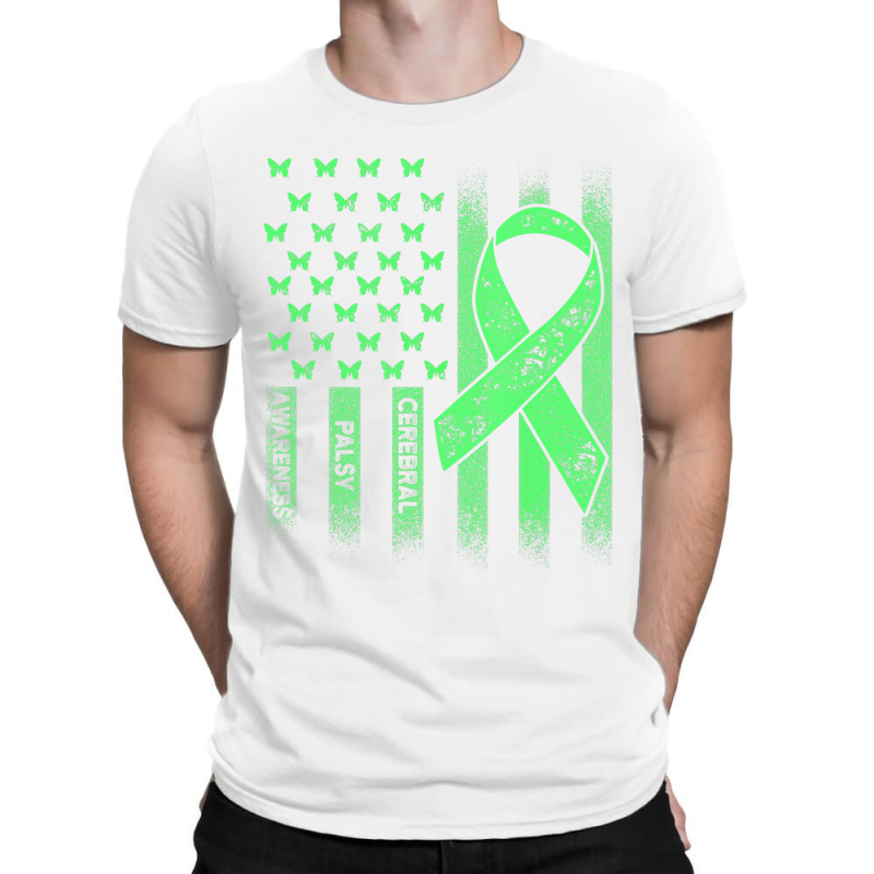 Cerebral Palsy Cp Awareness Usa Flag Warrior Survivor T-shirt | Artistshot