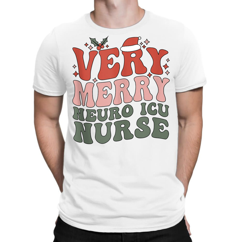 Merry Neuro Icu Nurse Christmas Neuro Icu Nursing Xmas Party Tank Top T-shirt | Artistshot