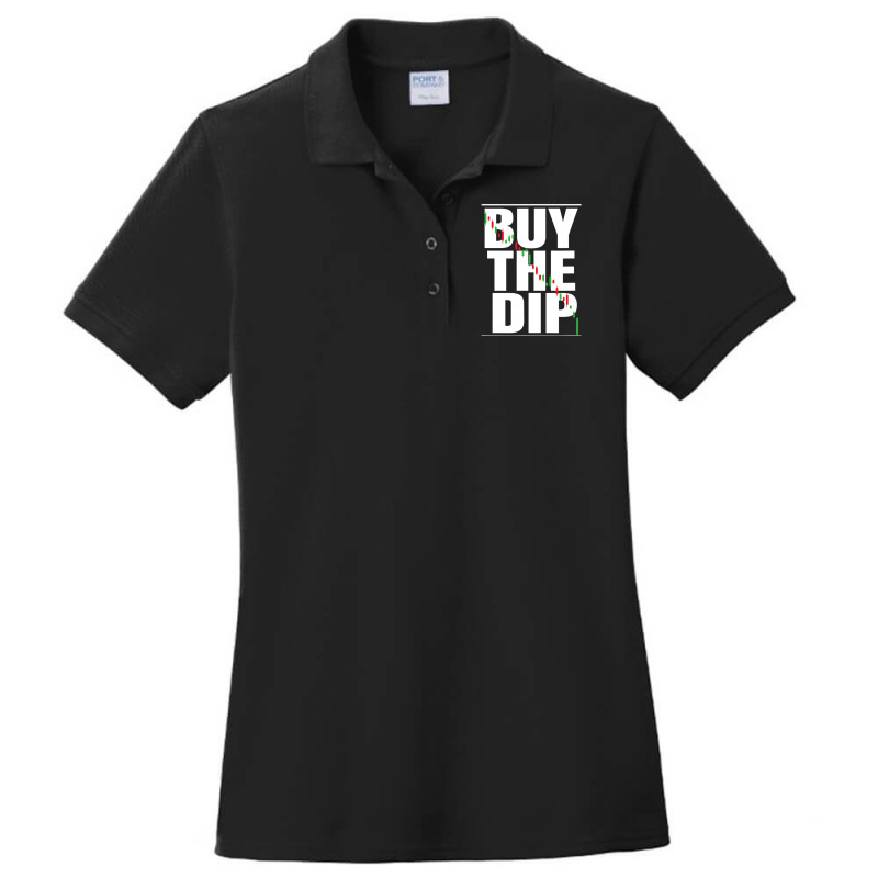 Finance Graph Capitalism Trading Day Trader Bull Buy The Dip Ladies Polo Shirt by cm-arts | Artistshot