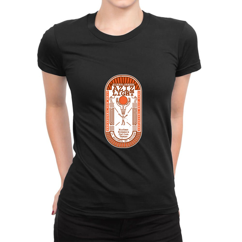 Aziz Light-the Divine Brew-alternate 1 Ladies Fitted T-Shirt by DonnieRountree | Artistshot