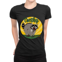 Raccoon - Trashy But Cute-icwag Ladies Fitted T-shirt | Artistshot