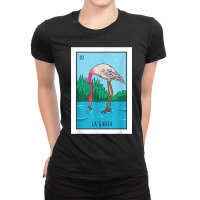 La Garza Lottery Card Gift Heron Card Mexican Lottery Ladies Fitted T-shirt | Artistshot