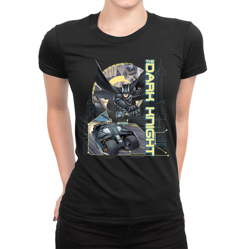 B.at.man Dark K.night City Is Safe Tonight Ladies Fitted T-Shirt by beetcasinomine | Artistshot