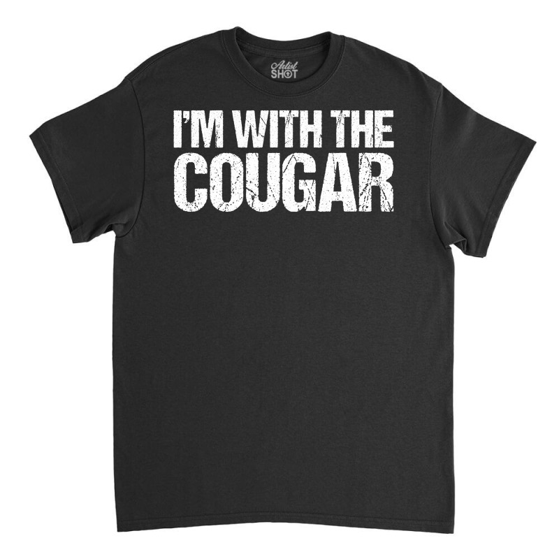 I M With The Cougar Halloween Classic T-shirt by Michael Ellis | Artistshot