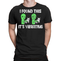 I Found This It's Vibrating Cat Alien Vintage T-shirt | Artistshot