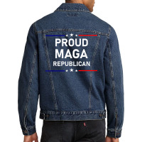 Proud Maga Republican Patriot T Shirt Men Denim Jacket | Artistshot