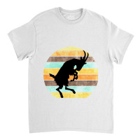 Billy Goat Silhouette Retro Sunset Classic T-shirt | Artistshot