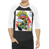 Judge Dredd Dredd Police Mega City Mega City Mega City One Coverpunk M 3/4 Sleeve Shirt | Artistshot