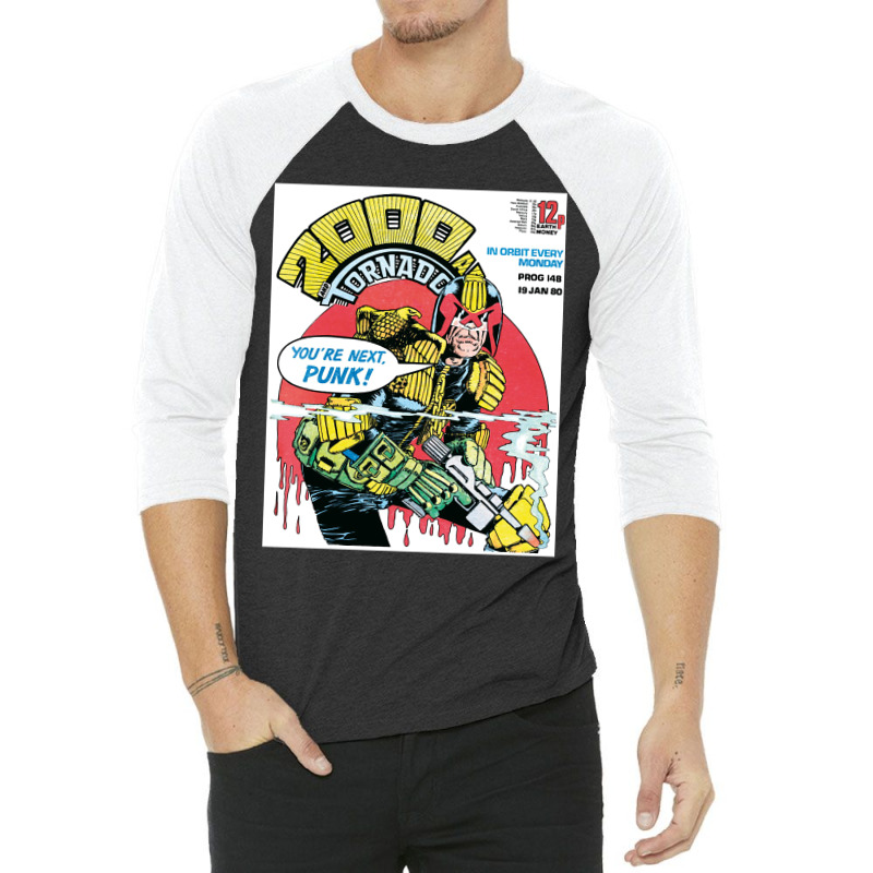 Judge Dredd Dredd Police Mega City Mega City Mega City One Coverpunk M 3/4 Sleeve Shirt | Artistshot