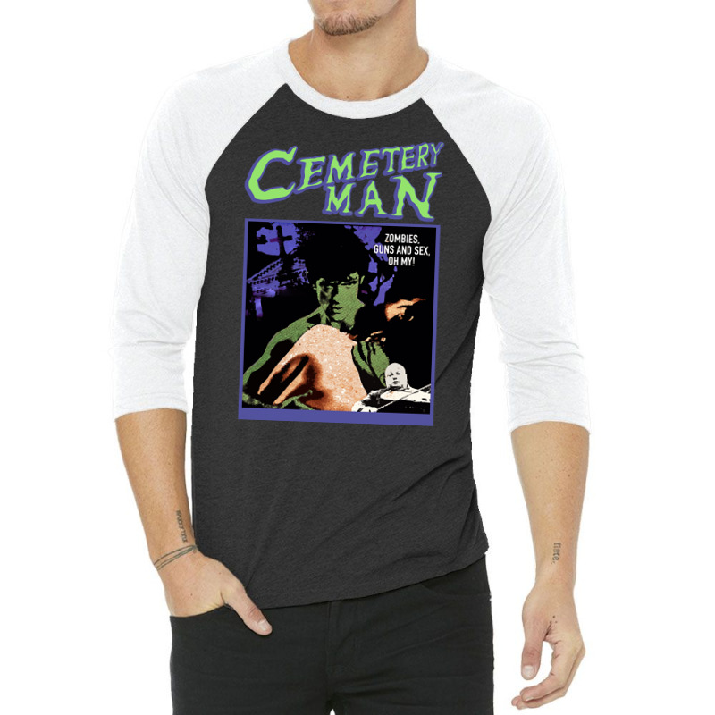 Cemetery Man, Della Morte Dell Amore, The Cemetery Man, Cemetery Man A 3/4 Sleeve Shirt | Artistshot