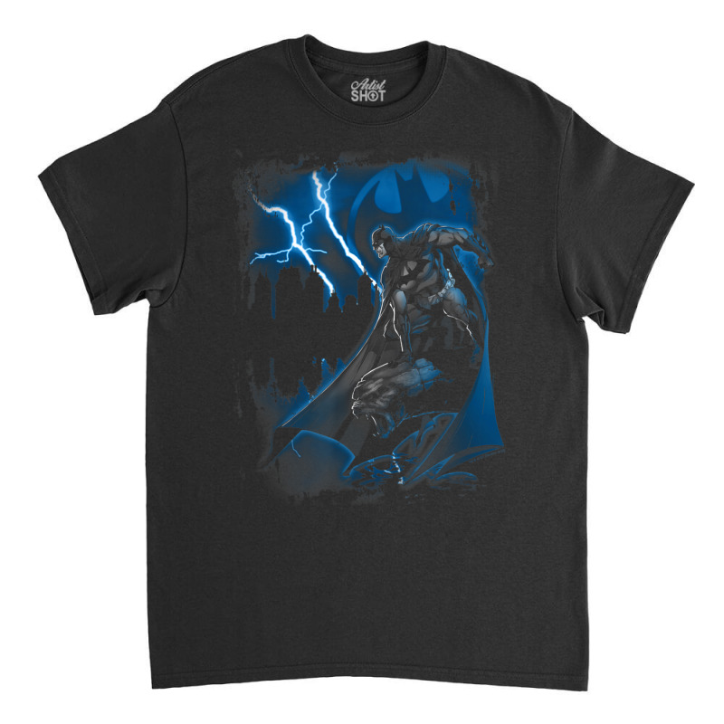 B.at.man Lightning Strikes Classic T-shirt by thepianistalto | Artistshot