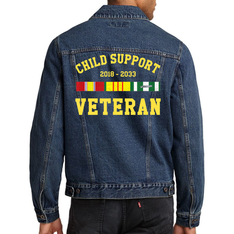 Child Support Veteran 2018 2033 Men Denim Jacket by Min03 | Artistshot