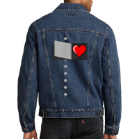 Land Of Oz Tin Man Heart Toz Tinman Halloween Costume Men Denim Jacket | Artistshot