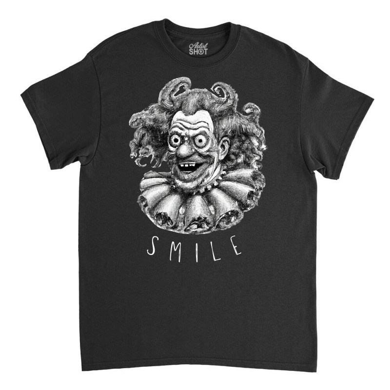 Smile Clown (white Letters) Classic T-shirt | Artistshot