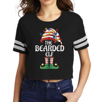 Bearded Elf Lights Funny Matching Family Christmas Party Paj Scorecard Crop Tee | Artistshot