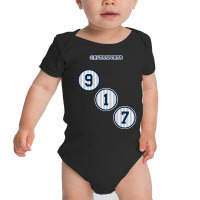 Rep Your Area Code (ny 917) Baby Bodysuit | Artistshot