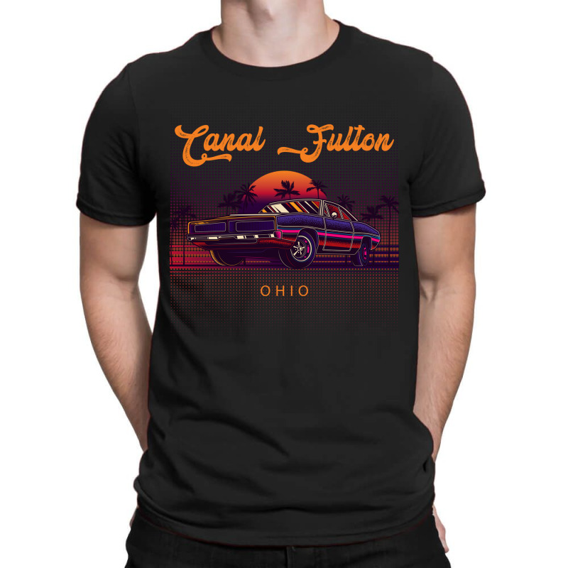 Canal Fulton Ohio Retro Vintage 80s 90s Muscle Cars Retrowave Aestheti T-shirt | Artistshot