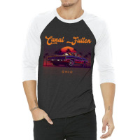 Canal Fulton Ohio Retro Vintage 80s 90s Muscle Cars Retrowave Aestheti 3/4 Sleeve Shirt | Artistshot