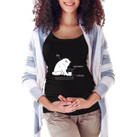 Glass Graphic - Optimist And Pessimist - Funny Cat Maternity Scoop Neck T-shirt | Artistshot