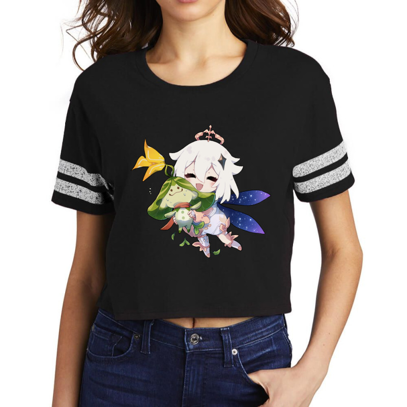 Paimon And Arama Premium Scorecard Crop Tee by cm-arts | Artistshot