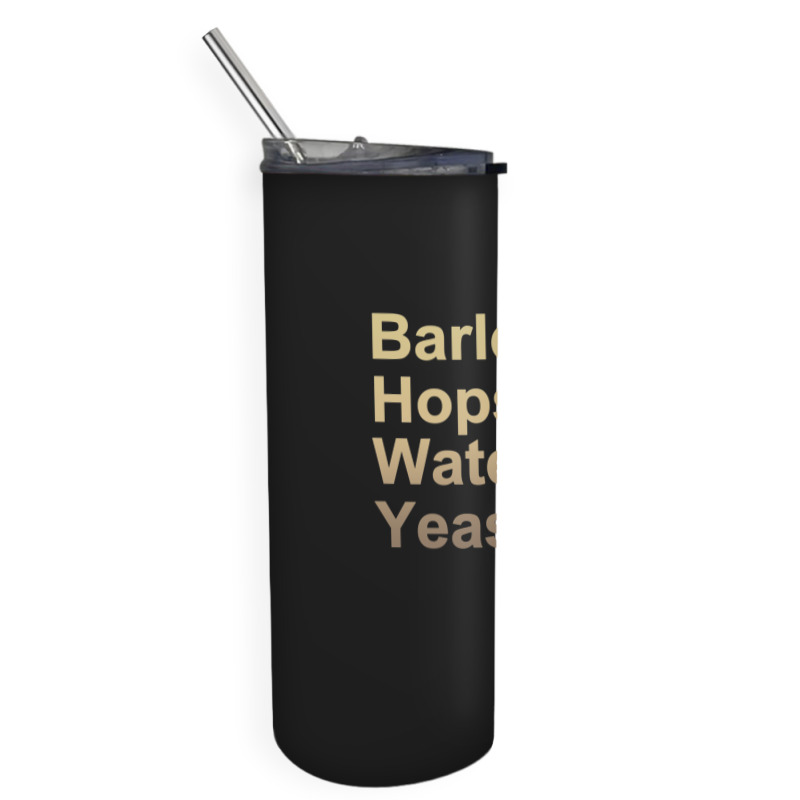 Barley Hops Water Yeast Skinny Tumbler | Artistshot