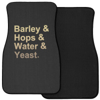 Barley Hops Water Yeast Front Car Mat | Artistshot