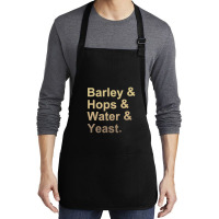 Barley Hops Water Yeast Medium-length Apron | Artistshot