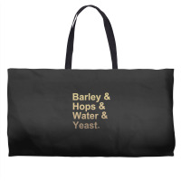 Barley Hops Water Yeast Weekender Totes | Artistshot