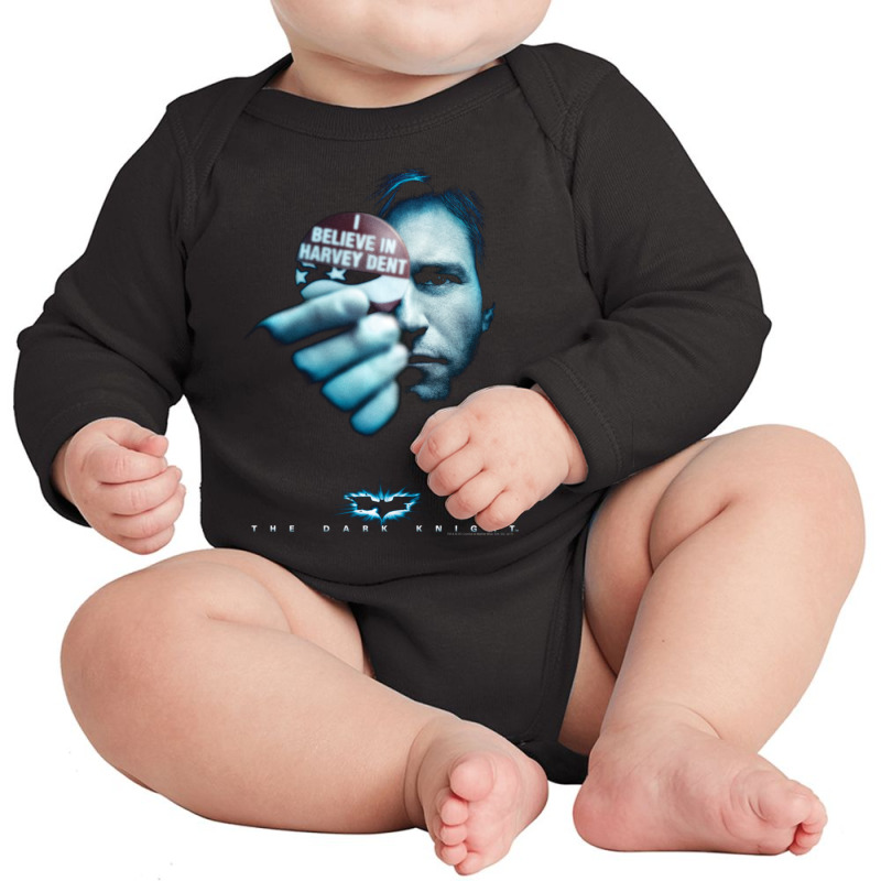 B.at.man Dark K.night Harvey Dent Longsleeve Long Sleeve Baby Bodysuit | Artistshot