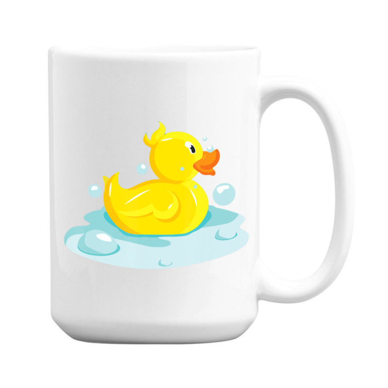 Cute Yellow Duck Rubber Ducky Duckie Bathtub Party Day 15 Oz Coffee Mug | Artistshot