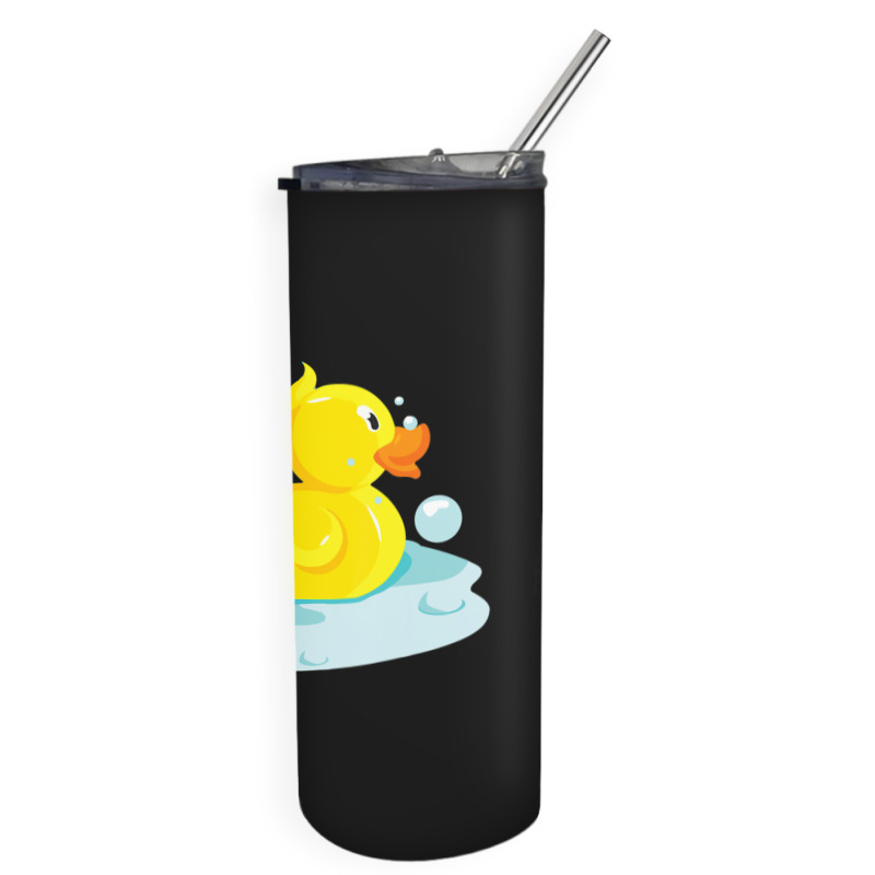 Cute Yellow Duck Rubber Ducky Duckie Bathtub Party Day Skinny Tumbler | Artistshot