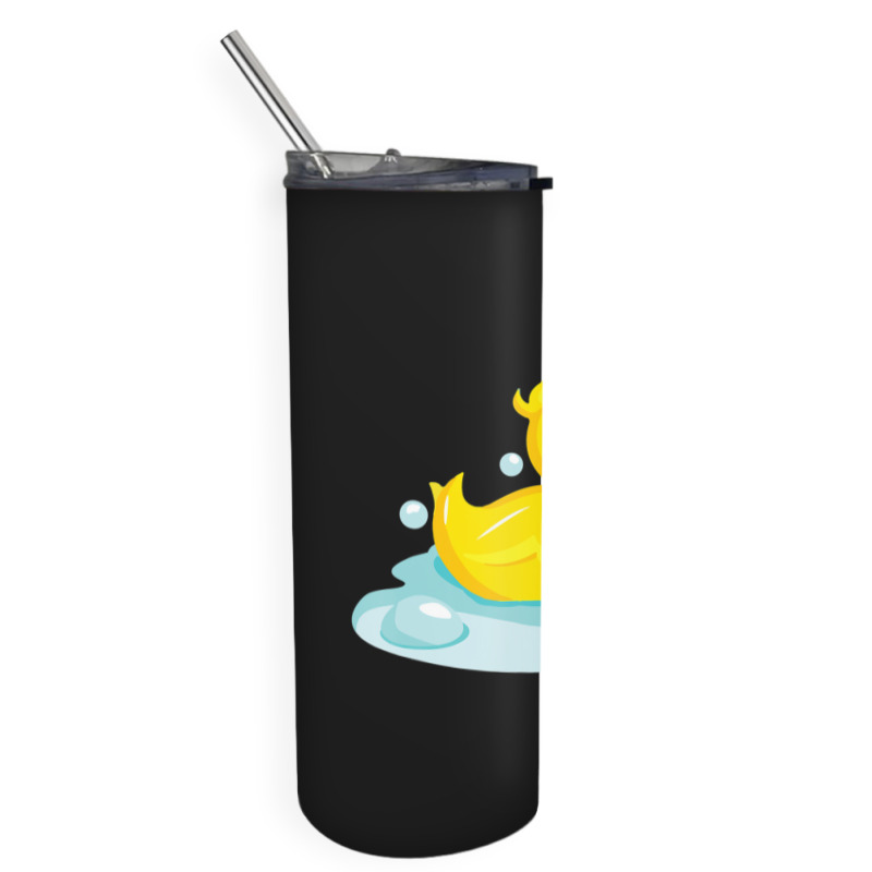 Cute Yellow Duck Rubber Ducky Duckie Bathtub Party Day Skinny Tumbler | Artistshot