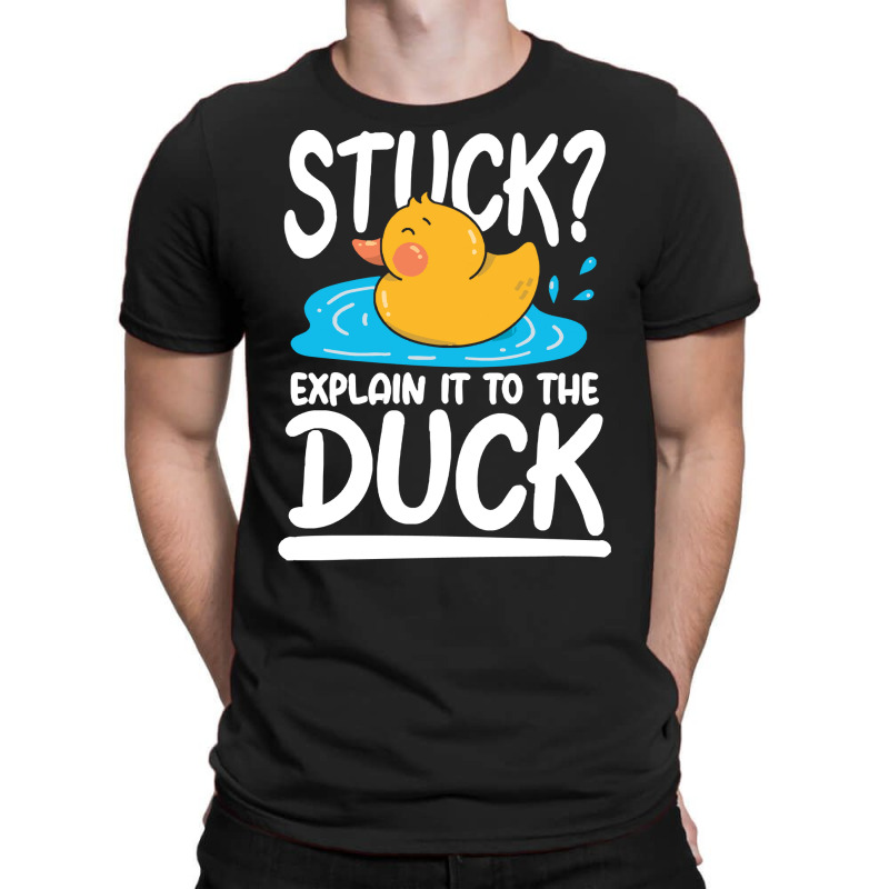 Duck,lover,stuck,explain,it,to,the,duck,family,funny,fatherday,father, T-shirt | Artistshot