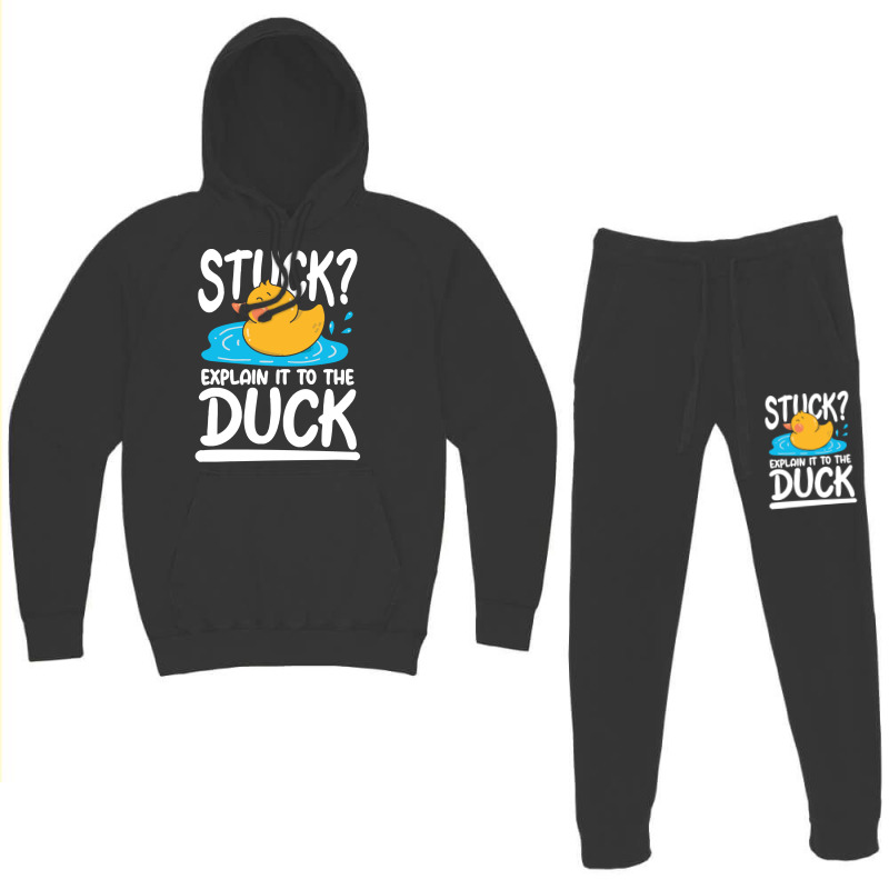 Duck,lover,stuck,explain,it,to,the,duck,family,funny,fatherday,father, Hoodie & Jogger Set | Artistshot