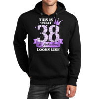 Womens 38 & Fabulous I Purple Lilac Black Party Group Photo Outfit Tan Unisex Hoodie | Artistshot