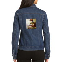 Woman In Love With A Hero Ladies Denim Jacket | Artistshot