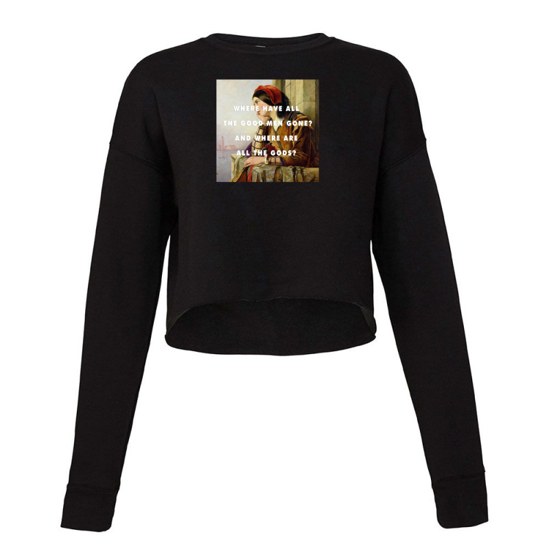 Woman In Love With A Hero Cropped Sweater by HollyAllen | Artistshot