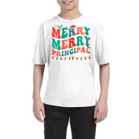 Merry Principal Christmas School Principal Xmas Party Zip Hoodie Youth Tee | Artistshot