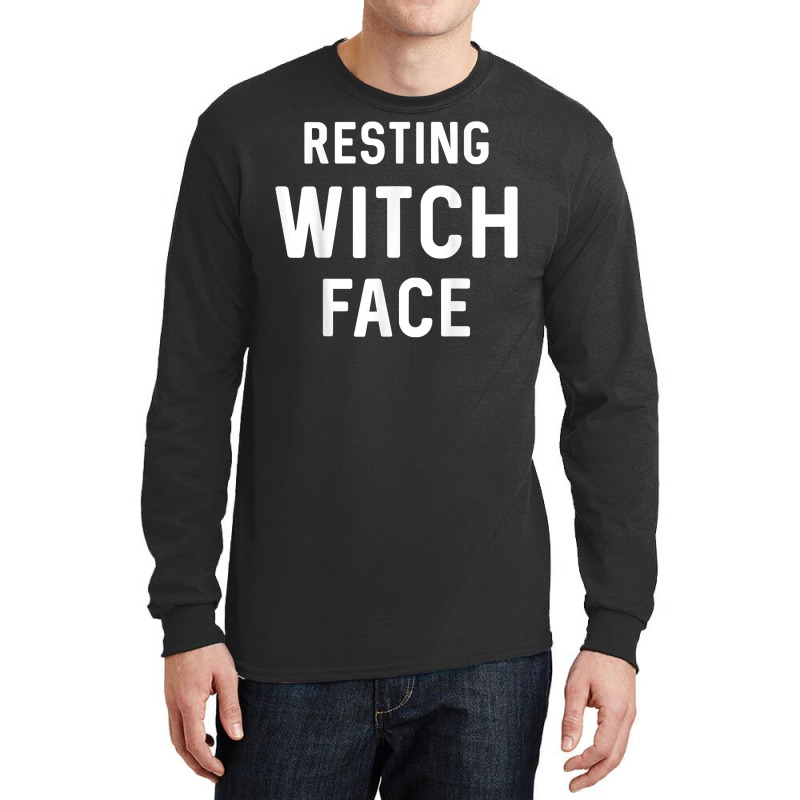 Resting Witch Face Teen Halloween Holiday Shirt Long Sleeve Shirts | Artistshot