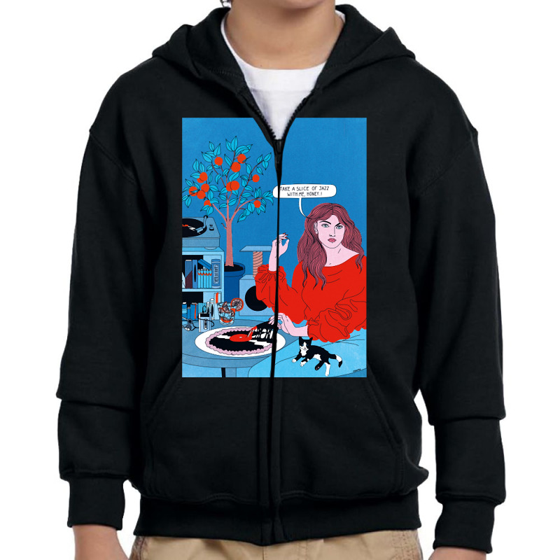 Jazz Slice Youth Zipper Hoodie by Kandurip541 | Artistshot