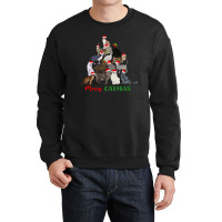 Merry Catmas Christmas Cat Tree Funny Merry Catmas Christmas Cat Tree Crewneck Sweatshirt | Artistshot