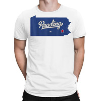 Reading Pennsylvania Pa Map T Shirt T-shirt | Artistshot