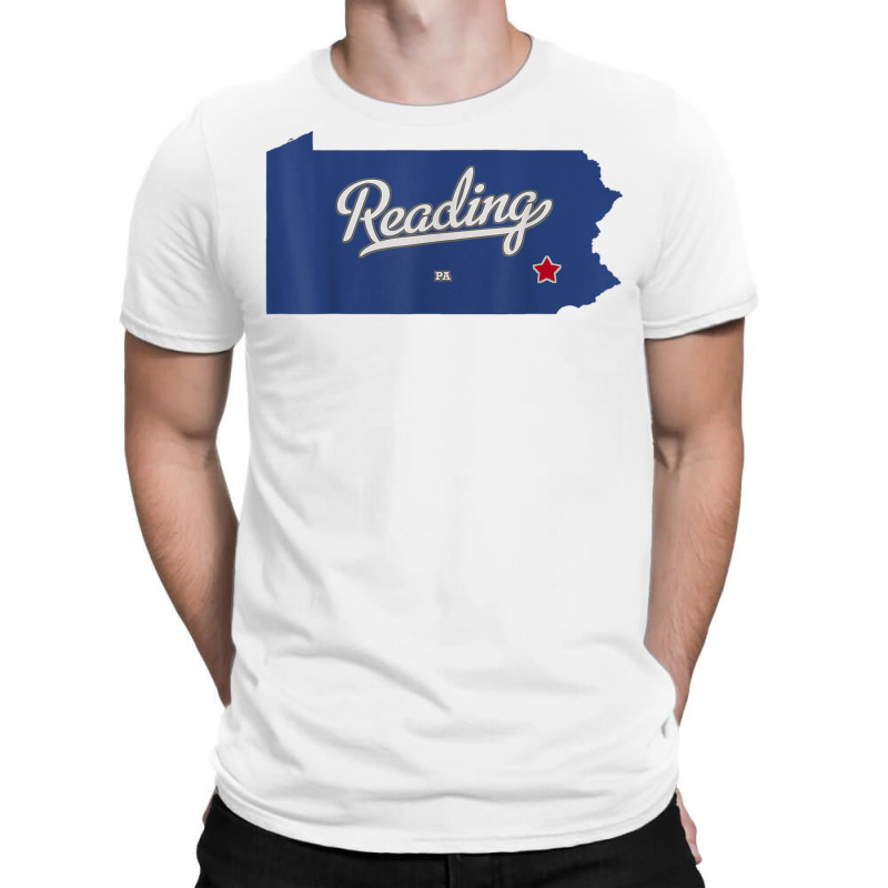 Reading Pennsylvania Pa Map T Shirt T-Shirt by maecopaharo | Artistshot