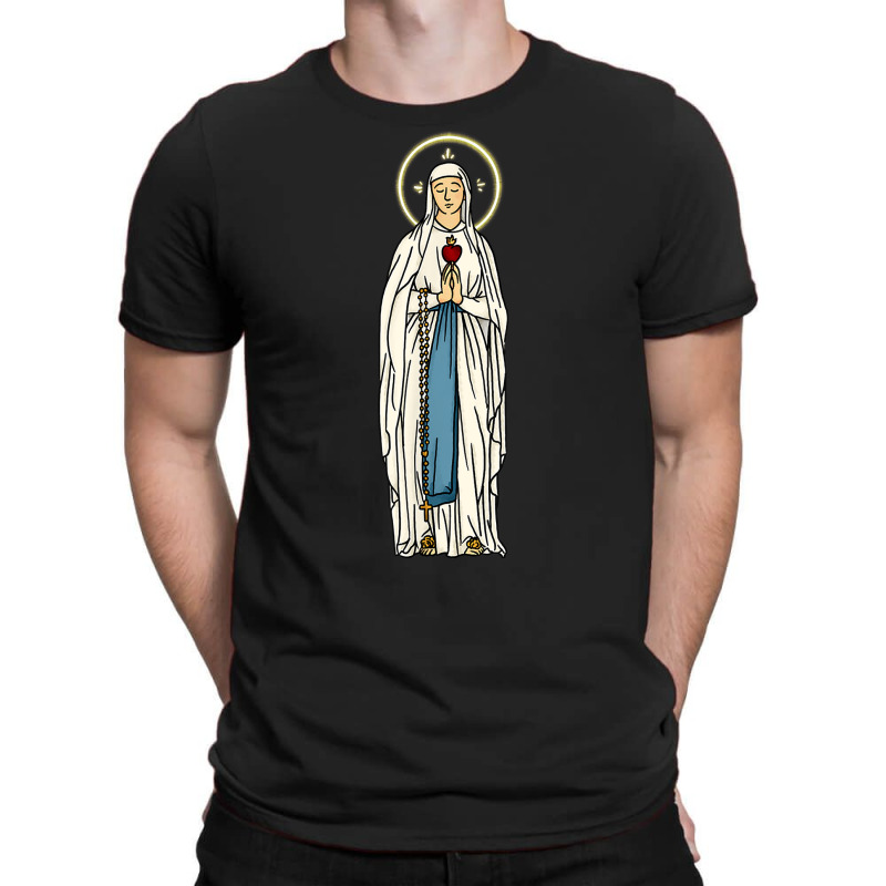 Our Lady Of Lourdes Rosary Mary Cute Women Girls Catholic T Shirt T-shirt | Artistshot