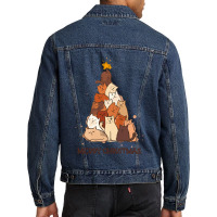 Merry Christmas Cute Christmas Cat Tree Merry Christmas Cute Christmas Men Denim Jacket | Artistshot