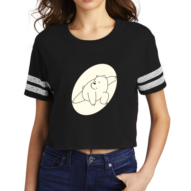 Cartoon Polar Bear Sketch Scorecard Crop Tee by IrvetteDove | Artistshot