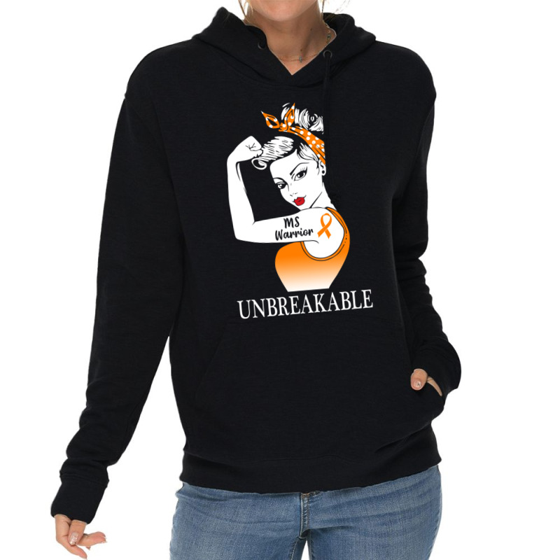 Multiple Sclerosis Warrior Unbreakable Ms Strong Women Lightweight Hoodie | Artistshot