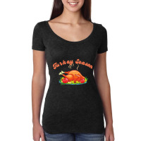 Turkey Season Women's Triblend Scoop T-shirt | Artistshot