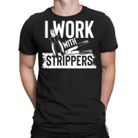 Electrician,humor,i,work,with,strippers,(1),family,funny,fatherday,fat T-shirt | Artistshot